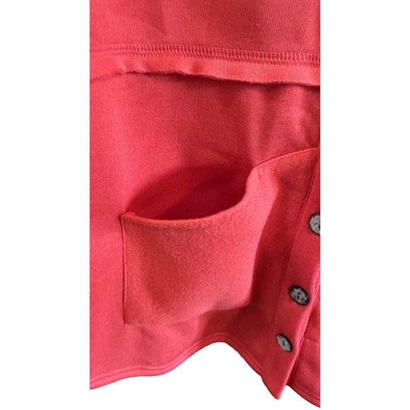 NWT, Floral Blooming Women’s Sz Medium Red Button Front Jacket w/Pockets - Picture 8 of 16